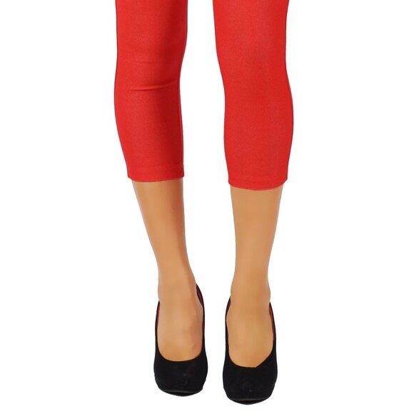 Jean Look Cotton Blend Jeggings Tights Slimming - Picture 3 of 6